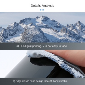 Housse de protection pour lunettes de ski avec impression de montagne enneigée, lentille anti-rayures, anti-poussière, rangement portable, rigide - Product Image 4