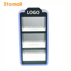 Support d'affichage en acrylique lumineux LED RGB, présentoir de comptoir à <span class=keywords><strong>3</strong></span> niveaux, présentoir à cigarettes, armoire de présentation pour magasin de tabac - Product Image 6