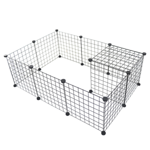 Fabbrica cinese all'ingrosso metallo box pieghevole di alta qualità filo di ferro recinzione per cani criceto esercizio fai da te facile da montare - Product Image 1