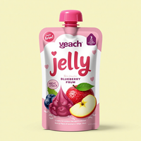 Logo personnalisé Écologique Stand-Up Bec Poche Sac en plastique BOPP avec fenêtre pour les aliments pour animaux de compagnie Sucre Gelée Lait