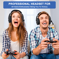 Casque de jeu dynamique AAC WD90-G9000 Plus en promotion avec basses profondes, son stéréo et microphone pour ordinateur et utilisation en voyage