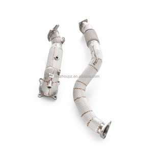 Colector de escape al por mayor de fábrica Aliso para Honda Civic TYPE-R FK8 2.0T 2017-2022, sistema de escape deportivo de acero inoxidable 304 con bajante - Product Image 4