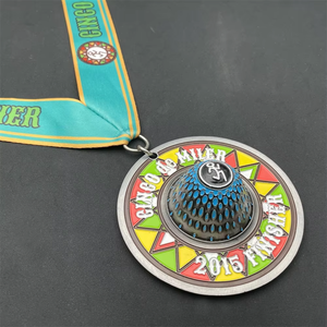 Ensemble de médailles de course sur sentier de 10 milles en forme de Bigfoot, finition émaillée, pour événements de course en plein air - Product Image 4