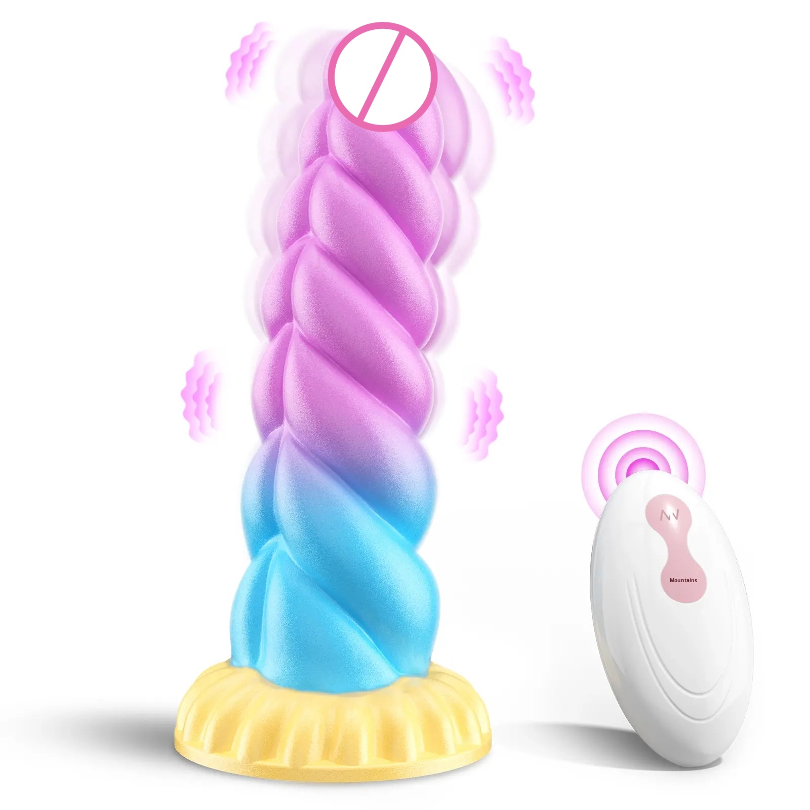 Dildo Vibrator - USB Rechargeable 10 Mode Silicone