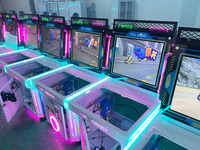 Jeux d'arcade de tir vidéo de petite machine de simulateur d'enfants à monnayeur d'intérieur à vendre