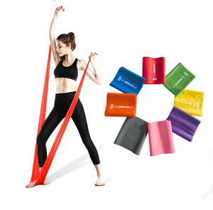 <span class=keywords><strong>Bande</strong></span> de Résistance en TPE Personnalisable avec Logo, pour Yoga et Exercice, Sans Latex, Effet Theraband, Résistance Moyenne 10-20 Lbs - Product Image 2