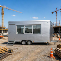 Remorque de bureau mobile |   Espace de travail portable en conteneur pour chantier de construction et intervention d'urgence