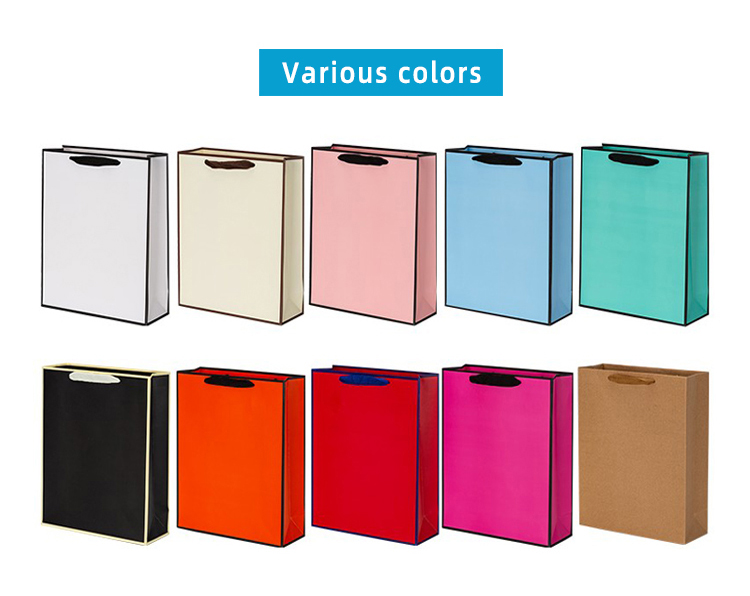Wholesale Printing Custom Art Paper Glossy White Paper Shopping Bag With Logo