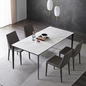 Set di Tavolo da Pranzo di Lusso <span class=keywords><strong>con</strong></span> 4-6 Sedie per <span class=keywords><strong>Cucina</strong></span> - Product Image 2