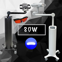 Lampe de blanchiment professionnelle 80W LED/Laser accélérateur de beauté des dents Machine de blanchiment de clinique dentaire en plastique Durable