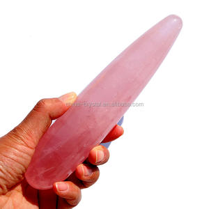 Großhandel schöne handgemachte rot schmelzende Kristallglas Craft Kristall Penis Dildos - Product Image 5
