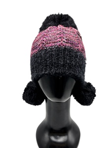 หมวกบีนนี่ LANDBAS คุณภาพพรีเมียม สำหรับผู้ใหญ่ แบบยูนิเซ็กส์ ผลิตจากอะคริลิก 70% ไนลอน 30% สไตล์ลำลองแฟชั่นฤดูหนาว ขนาด 56-58 ซม. หมวกไหมพรมถักลายเคเบิ้ล พร้อมพู่ห้อย - Product Image 5