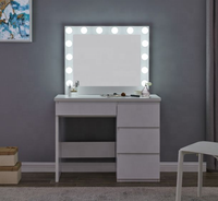 Table de maquillage LED moderne, directement de l'usine, avec tiroirs – Solution complète pour les acheteurs de meubles