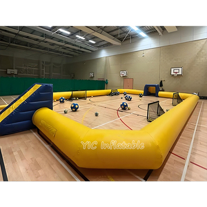 Lapangan pantul sepak bola tiup PVC kustom dasar lembut pagar sabun sepak bola permainan olahraga garansi 2 tahun-tersedia untuk dijual - Product Image 2