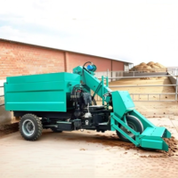 Camion benne hydraulique à benne basculante épaissie pour fumier, double usage sec/humide, équipement pour déchets d'élevage