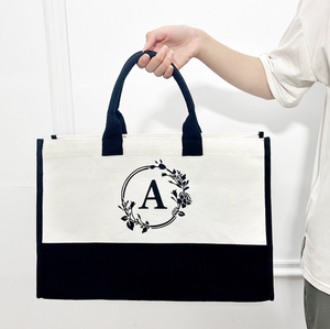 Custom Canvas Bags Cotton Waxed Custom Shoulder Bag Shopping Canvas Bag