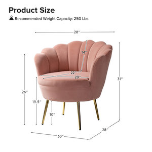 Đồ nội thất phòng khách hiện đại Đồ nội thất nhà nhung ghế bọc ghế bành giải trí nhung giọng ghế - Product Image 6