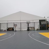 Carpa Deportiva para Exteriores con Estructura de Aluminio para Cancha de Baloncesto, Tenis, Fútbol, Impermeable y Resistente a la Intemperie