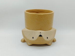 Simpatici piccoli animali <span class=keywords><strong>in</strong></span> piedi sulla sua <span class=keywords><strong>testa</strong></span> <span class=keywords><strong>in</strong></span> ceramica animali invertiti faccia vasi da fiori per soggiorno giardino - Product Image 5