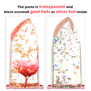 ลิปสติกเกาหลีเทรนด์ใหม่สไตล์จีนฮาลาลลิปสติกเครื่องสำอางมันวาวโปร่งใสลิปสติกด้วยดอกไม้ - Product Image 5