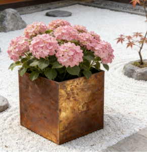 Bac à plantes surélevé en acier résistant aux intempéries, finition rouille, pour jardin potager - Product Image 1
