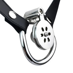 FRRK dispositif de chasteté masculin en métal plat anneau de verrouillage du pénis pancake cages de chasteté <span class=keywords><strong>sissy</strong></span> <span class=keywords><strong>sex</strong></span> toys vente en gros - Product Image 6