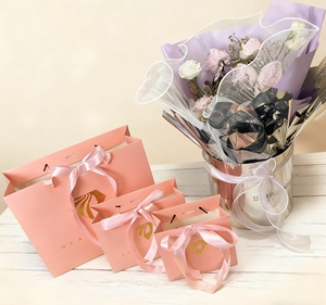 Bolsas de Regalo Personalizadas para Días Festivos, Impresión de Bolsas de Papel Marrón Holográficas, Mini Bolsas de Papel para Comercio Minorista con Logotipo Personalizado - Product Image 2