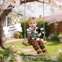 Jouets en peluche interactifs pour enfants Tumama, poupées de chien commandées par la voix, chien en peluche musical, chiot qui marche automatiquement, jouet sensoriel pour bébé