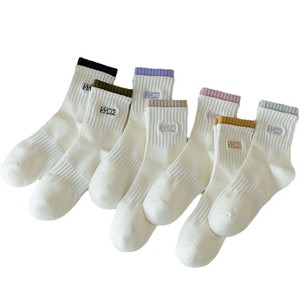 Sswh Crew Socks Women Autumn Winter Breathable Sweat Absorbent Casual Sports Socks Preppy Style - Product Image 5