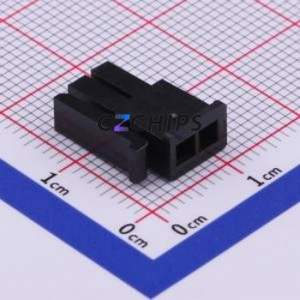 P3025-2*1-BK Housing (Wire-to-Board / Wire-to-Wire) P=3mm Connector ( Jack Structure: 2x1P )( Pitch: 3mm )( Row Spacing: 3mm ) - Product Image 1