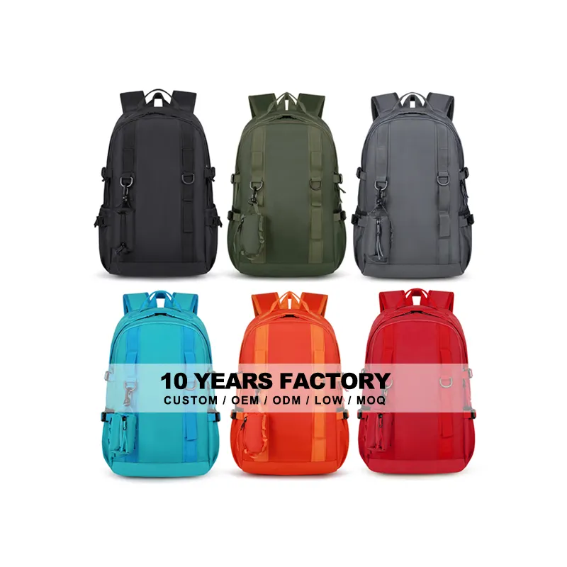 Factory OEM ODM Large Capacity Lightweight Bag Fashion Business Leisure Waterproof School Notebook Outdoor Travel Backpack