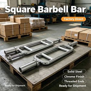 Barra Hexagonal de Acero Sólido con Logotipo Personalizado FRS Wholesale, Barra para Levantamiento de Pesas y Ejercicios de Fuerza para Gimnasio - Product Image 4