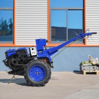 Envío Gratis: Mini Tractor Agrícola de 2 Ruedas con Motor Diésel de 12/15/16 HP, Cultivador Económico con Bomba de Motor Central