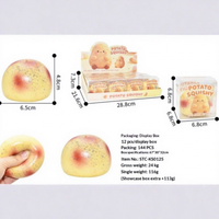 Grensoverschrijdende stressverlichtende mango squishy bouwblok thermoplastisch rubber DIY bal; perfecte decompressie en ontluchting; speelgoed