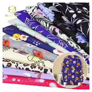 Desain pola cetak kustom kain kepar kotak-kotak kain tahan air 100% kain poliester untuk tekstil rumah - Product Image 1