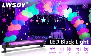 Đèn UV cho tiệc phát sáng, thanh đèn đen cỡ lớn có công tắc cắm, đèn trang trí phòng ngủ, sân khấu - Product Image 3