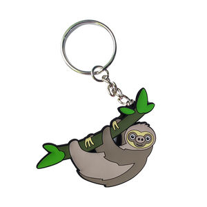 Porte-clés en PVC souple miniature mignon avec logo personnalisé en couleur pour les compagnies aériennes - Product Image 2