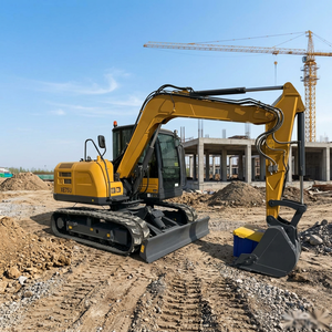 High Productivity 7.5 Ton 0.3cbm XE75U Tracked Excavator 42.4kW Power Road Building Machinery - Product Image 1