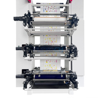 Machine d'impression flexographique industrielle 6 couleurs 100m/min pour film plastique souple laminé PE PP BOPP de type empilable pour emballage