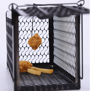 Piège à souris réutilisable en métal, cage à rongeurs en maille métallique <span class=keywords><strong>pour</strong></span> la lutte antiparasitaire intérieure et extérieure - Product Image 5