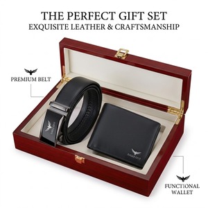 Set de Regalo Innovador para Hombre al por Mayor, con Logotipo Personalizado, Cartera y Cinturón de Lujo, Regalo Promocional Corporativo para Aniversario o Evento Empresarial - Product Image 1
