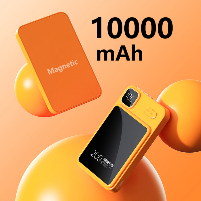 Hot Sale 10000mah Wireless Charging Charger Magnetic Power Bank Fast Charging Powerbank Battery Pack