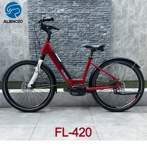 Aluminum Alloy frame Bafang M420 mid motor Nexus 7SPD 26" loer step through women lady city commute electric bike