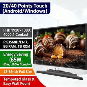 Pantalla de 43 Pulgadas para Publicidad, 500 Nits, 2+32G, Señalización Digital y Pantalla, Reproductor Multimedia 4K UHD para Hotel - Product Image 1