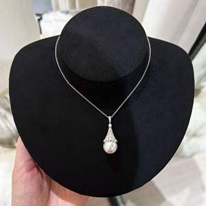 Collar de Plata de Ley S925 con Colgante de Corazón, Estilo Dulce y Animado, Cadena de Clavícula de Alta Gama, Estilo Hada, Lujo Ligero con Perlas de Vitalidad - Product Image 2