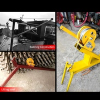 Treuil à manivelle à vis sans fin de 1200 lb, treuil à engrenage autobloquant bidirectionnel marin, poignée de manivelle de treuil de remorquage pour VTT, bateau, remorque, camion