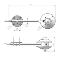 Offres Spéciales 2026 Nouveau Type Capteur de Rayonnement Solaire Thermopile Radiomètre RS485 et 4-20mA Moniteur d'Équilibre Énergétique
