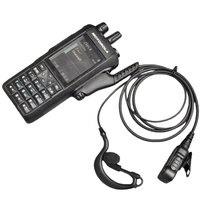 Casque d'écoute Motorola R7 pour talkie-walkie, avec crochet d'oreille en PVC, étanche IPX-6, cordon de 100 cm, noir, moulage et ajustement personnalisés, sans réduction de bruit, R7A/ION/APX