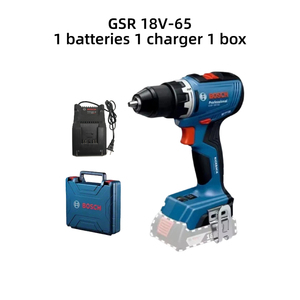 <span class=keywords><strong>Taladro</strong></span> Inalámbrico <span class=keywords><strong>BOSCH</strong></span> GSR18V-65 de <span class=keywords><strong>18V</strong></span> con Batería de Iones de Litio, 63 Nm de Alto Torque y Control de Retroceso para Perforar Metal y Madera - Product Image 1