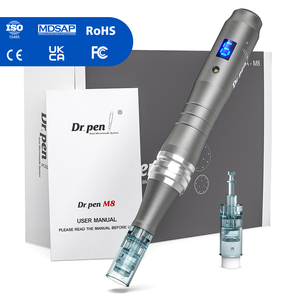 Perangkat Kecantikan Profesional untuk Penggunaan di Rumah <span class=keywords><strong>DR</strong></span> M8 Head Wireless Micro Pen Derma Stamp Titanium - Product Image 1